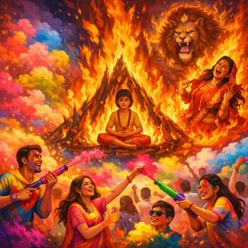Holi Festival Explained: Meaning, Traditions and the Story of Holika Dahan