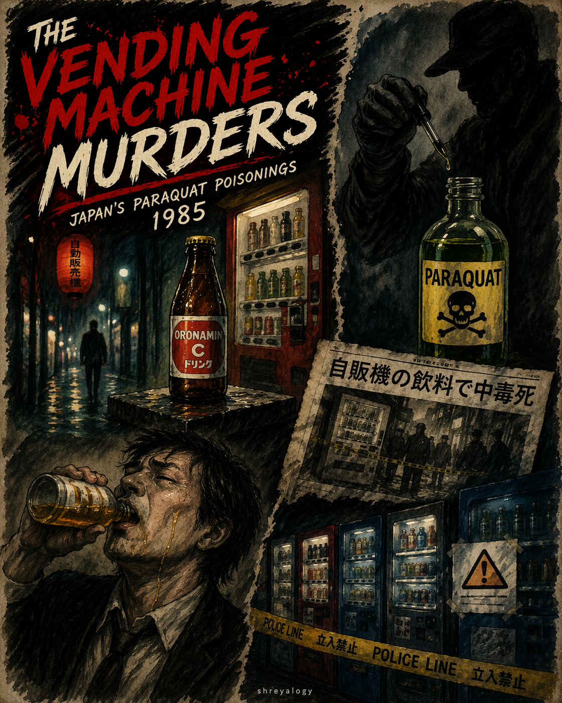 Paraquat Murders Japan 1985: The Vending Machine Poisoning Case That Still Remains Unsolved