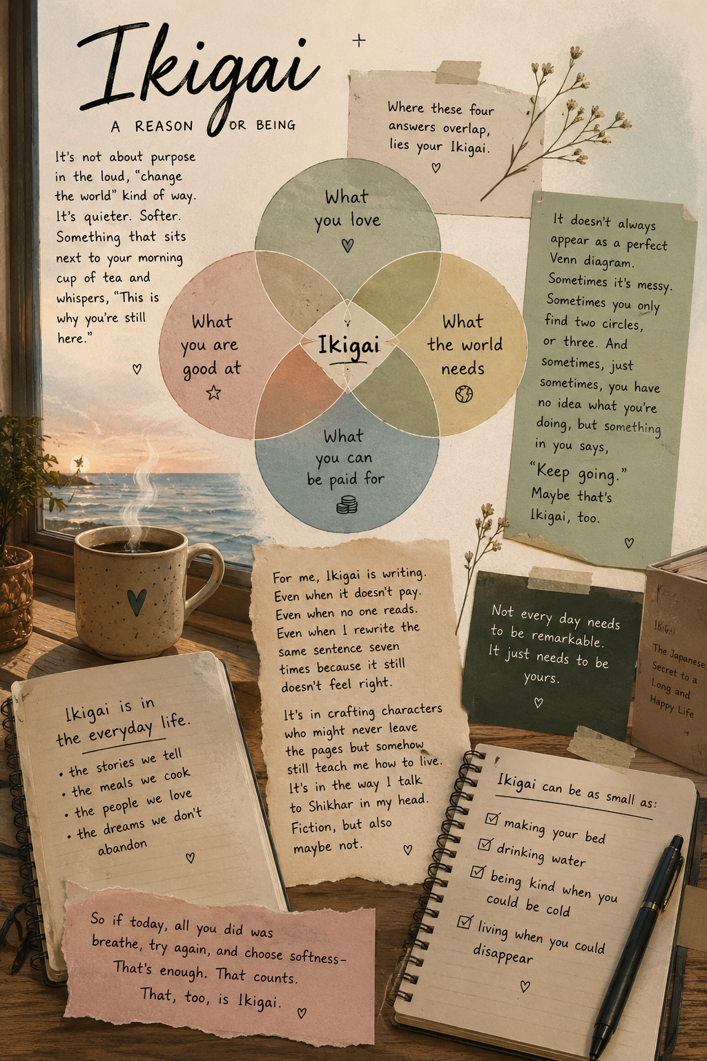 Ikigai : The Quiet Art of Having a Reason to Stay